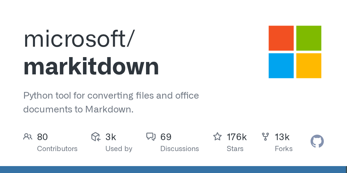 MarkItDown в 2026: конвертируем PDF и Office в Markdown для RAG одной командой